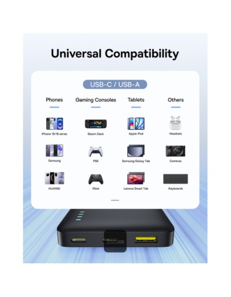 Baseus Powerbank 22.5W 10000mAh EnerFill FP21 Black