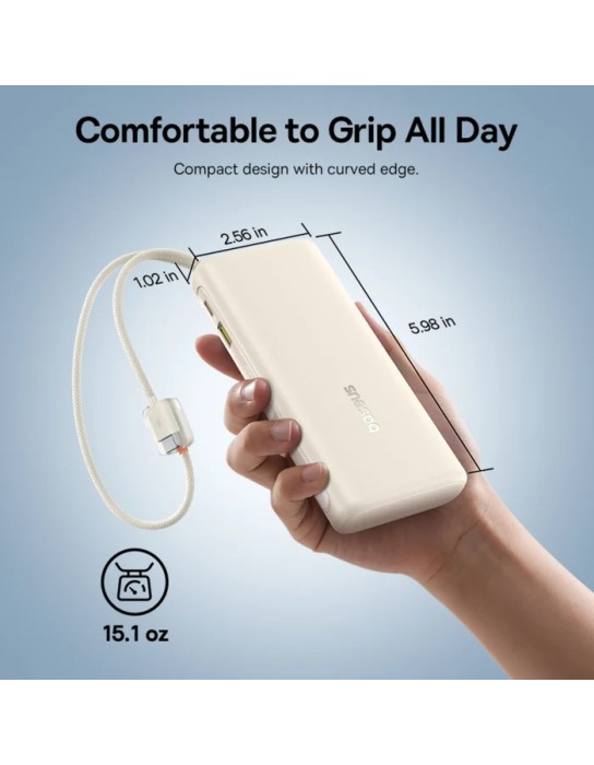 Baseus Powerbank 100W 20000mAh + Display EnerFill FC41 White Baseus Powerbank 100W 20000mAh + Display EnerFill FC41 White