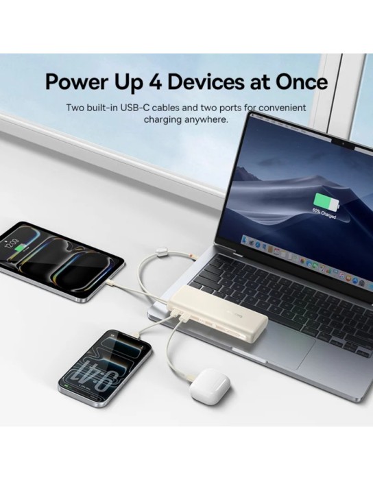 Baseus Powerbank 100W 20000mAh + Display EnerFill FC41 White Baseus Powerbank 100W 20000mAh + Display EnerFill FC41 White