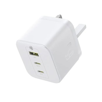 Baseus Charger Wall 65W USB-Cx2/USB-A UK+100W USB-C Cable PALM White