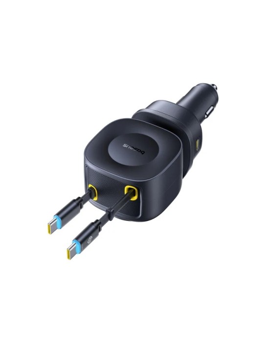 Baseus Car Charger 100W VR2 with Retractable Cable Max 65W Black