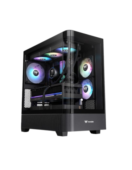 Thermaltake View 290 TG ARGB/Black/Win/SPCC/TG/Curved TG Front Panel120mm ARGB Lite fan*1+ 120mm ARGBLite reverse fan*2/Brown Bo