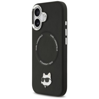 Karl Lagerfeld Choupette Pin MagSafe Case for iPhone 17 - Black Karl Lagerfeld Choupette Pin MagSafe Case for iPhone 17 - Black