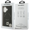 Karl Lagerfeld Choupette Pin MagSafe Case for iPhone 17 - Black