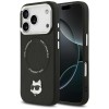 Karl Lagerfeld Choupette Pin MagSafe Case for iPhone 17 Pro Max - Black