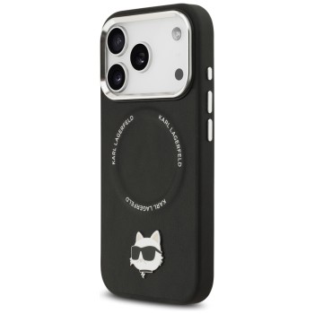 Karl Lagerfeld Choupette Pin MagSafe Case for iPhone 17 Pro Max - Black Karl Lagerfeld Choupette Pin MagSafe Case for iPhone 17 Pro Max - Black