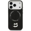 Karl Lagerfeld Choupette Pin MagSafe Case for iPhone 17 Pro Max - Black