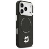 Karl Lagerfeld Choupette Pin MagSafe Case for iPhone 17 Pro Max - Black