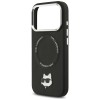 Karl Lagerfeld Choupette Pin MagSafe Case for iPhone 17 Pro Max - Black