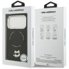 Karl Lagerfeld Choupette Pin MagSafe Case for iPhone 17 Pro Max - Black