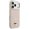 Karl Lagerfeld Choupette Pin MagSafe Case for iPhone 17 Pro - Pink