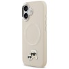 Karl Lagerfeld Karl & Choupette Pins MagSafe Case for iPhone 17 - Beige Karl Lagerfeld Karl & Choupette Pins MagSafe Case for iPhone 17 - Beige
