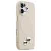 Karl Lagerfeld Karl & Choupette Pins MagSafe Case for iPhone 17 - Beige Karl Lagerfeld Karl & Choupette Pins MagSafe Case for iPhone 17 - Beige