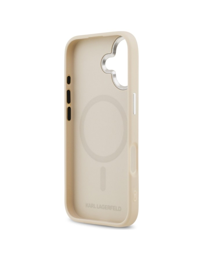 Karl Lagerfeld Karl & Choupette Pins MagSafe Case for iPhone 17 - Beige Karl Lagerfeld Karl & Choupette Pins MagSafe Case for iPhone 17 - Beige
