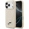 Karl Lagerfeld Karl &amp;amp; Choupette Pins MagSafe Case for iPhone 17 Pro - Beige