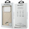 Karl Lagerfeld Karl &amp;amp; Choupette Pins MagSafe Case for iPhone 17 Pro - Beige