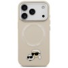 Karl Lagerfeld Karl &amp;amp; Choupette Pins MagSafe Case for iPhone 17 Pro Max - Beige