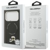 Karl Lagerfeld Karl &amp;amp; Choupette Pins MagSafe Case for iPhone 17 Pro Max - Black
