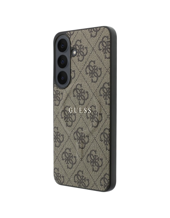 Guess Embossed 4G Ring Classic Logo MagSafe Case for Samsung Galaxy S26 FE - Brown Guess Embossed 4G Ring Classic Logo MagSafe Case for Samsung Galaxy S26 FE - Brown