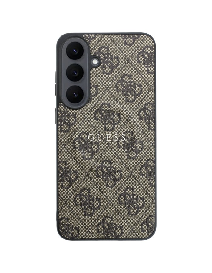 Guess Embossed 4G Ring Classic Logo MagSafe Case for Samsung Galaxy S26 FE - Brown Guess Embossed 4G Ring Classic Logo MagSafe Case for Samsung Galaxy S26 FE - Brown