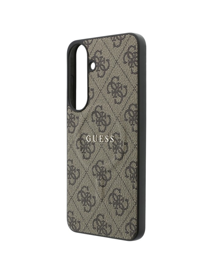 Guess Embossed 4G Ring Classic Logo MagSafe Case for Samsung Galaxy S26 FE - Brown Guess Embossed 4G Ring Classic Logo MagSafe Case for Samsung Galaxy S26 FE - Brown