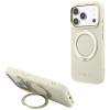 Guess Ring Stand 360 Grained Classic Logo MagSafe Case for iPhone 18 Pro / 17 Pro - Beige