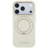 Guess Ring Stand 360 Grained Classic Logo MagSafe Case for iPhone 18 Pro / 17 Pro - Beige