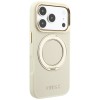 Guess Ring Stand 360 Grained Classic Logo MagSafe Case for iPhone 18 Pro / 17 Pro - Beige