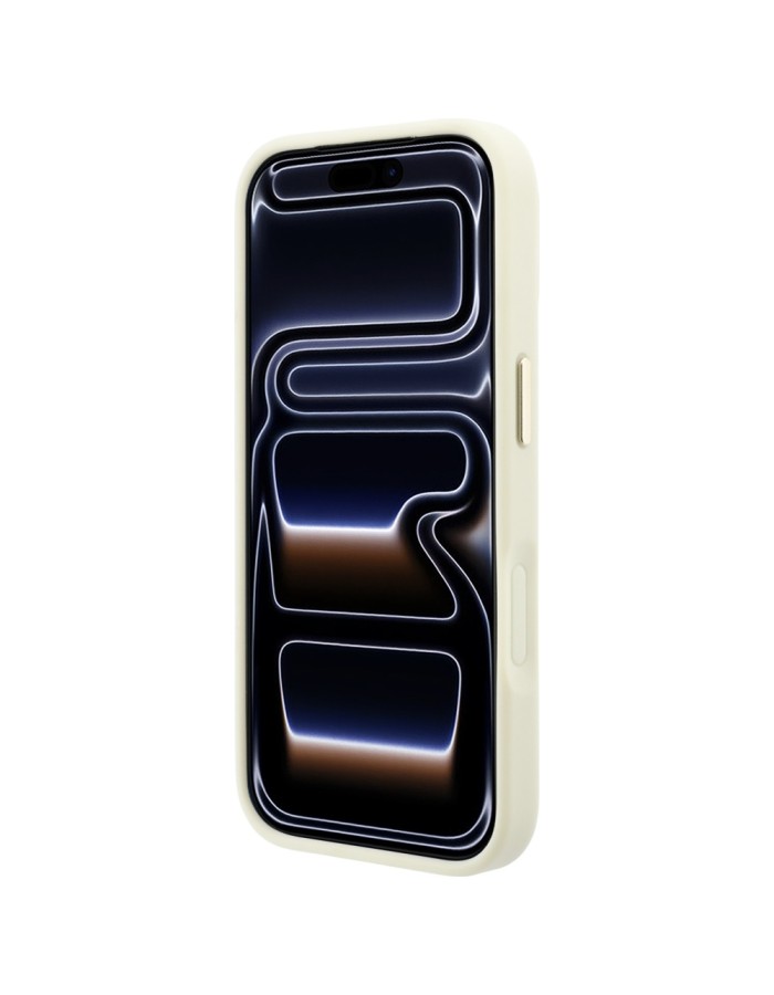 Guess Ring Stand 360 Grained Classic Logo MagSafe Case for iPhone 18 Pro / 17 Pro - Beige