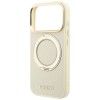 Guess Ring Stand 360 Grained Classic Logo MagSafe Case for iPhone 18 Pro / 17 Pro - Beige