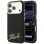 Karl Lagerfeld Grained with Resin Signature Logo MagSafe Case for iPhone 18 Pro Max / 17 Pro Max - Black