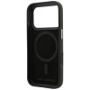 Karl Lagerfeld Grained with Resin Signature Logo MagSafe Case for iPhone 18 Pro Max / 17 Pro Max - Black