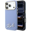 Karl Lagerfeld Grained with Resin Signature Logo MagSafe Case for iPhone 18 Pro Max / 17 Pro Max - Light Blue Karl Lagerfeld Grained with Resin Signature Logo MagSafe Case for iPhone 18 Pro Max / 17 Pro Max - Light Blue