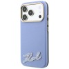 Karl Lagerfeld Grained with Resin Signature Logo MagSafe Case for iPhone 18 Pro Max / 17 Pro Max - Light Blue Karl Lagerfeld Grained with Resin Signature Logo MagSafe Case for iPhone 18 Pro Max / 17 Pro Max - Light Blue