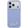 Karl Lagerfeld Grained with Resin Signature Logo MagSafe Case for iPhone 18 Pro Max / 17 Pro Max - Light Blue Karl Lagerfeld Grained with Resin Signature Logo MagSafe Case for iPhone 18 Pro Max / 17 Pro Max - Light Blue