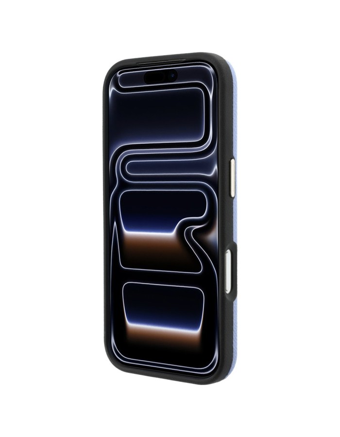 Karl Lagerfeld Grained with Resin Signature Logo MagSafe Case for iPhone 18 Pro Max / 17 Pro Max - Light Blue Karl Lagerfeld Grained with Resin Signature Logo MagSafe Case for iPhone 18 Pro Max / 17 Pro Max - Light Blue