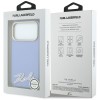 Karl Lagerfeld Grained with Resin Signature Logo MagSafe Case for iPhone 18 Pro Max / 17 Pro Max - Light Blue Karl Lagerfeld Grained with Resin Signature Logo MagSafe Case for iPhone 18 Pro Max / 17 Pro Max - Light Blue