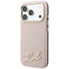 Karl Lagerfeld Grained with Resin Signature Logo MagSafe Case for iPhone 18 Pro Max / 17 Pro Max - Pink Karl Lagerfeld Grained with Resin Signature Logo MagSafe Case for iPhone 18 Pro Max / 17 Pro Max - Pink