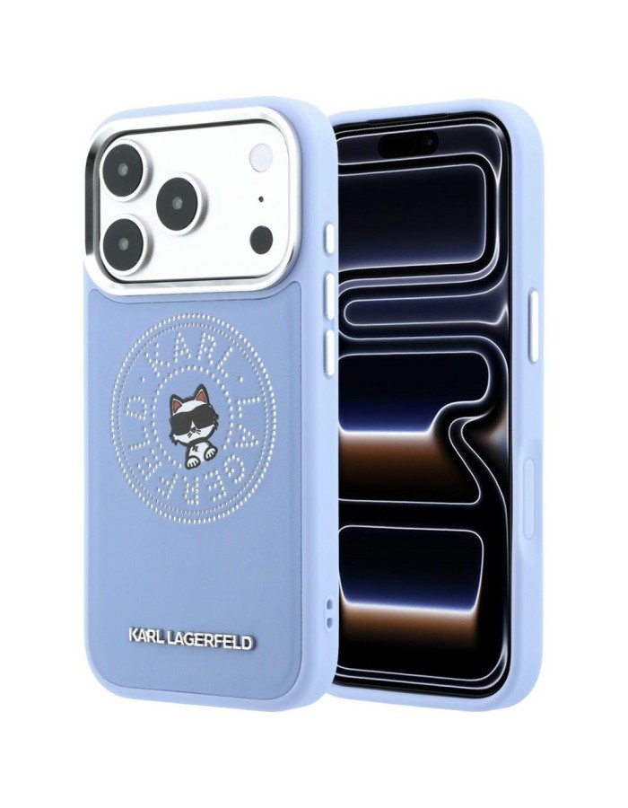 Karl Lagerfeld Point & Choupette Sketch MagSafe Case for iPhone 18 Pro Max / 17 Pro Max - Blue Karl Lagerfeld Point & Choupette Sketch MagSafe Case for iPhone 18 Pro Max / 17 Pro Max - Blue
