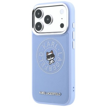 Karl Lagerfeld Point &amp;amp; Choupette Sketch MagSafe Case for iPhone 18 Pro Max / 17 Pro Max - Blue
