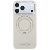 Karl Lagerfeld Ring Stand 360 Saffiano Classic Logo MagSafe Case for iPhone 18 Pro Max / 17 Pro Max - Beige