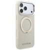 Karl Lagerfeld Ring Stand 360 Saffiano Classic Logo MagSafe Case for iPhone 18 Pro Max / 17 Pro Max - Beige