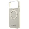 Karl Lagerfeld Ring Stand 360 Saffiano Classic Logo MagSafe Case for iPhone 18 Pro Max / 17 Pro Max - Beige