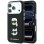 Karl Lagerfeld Saffiano Case with Karl &amp;amp; Choupette Heads Pins &amp;amp; Logo for iPhone 18 Pro / 17 Pro - Black