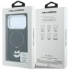 Karl Lagerfeld with Ring Stand 360 Choupette Head Pin MagSafe Case for iPhone 18 Pro Max / 17 Pro Max - Black