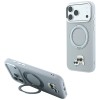 Karl Lagerfeld with Ring Stand 360 Karl &amp;amp; Choupette Heads Pin MagSafe Case for iPhone 18 Pro / 17 Pro - Gray