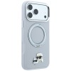 Karl Lagerfeld with Ring Stand 360 Karl &amp;amp; Choupette Heads Pin MagSafe Case for iPhone 18 Pro / 17 Pro - Gray