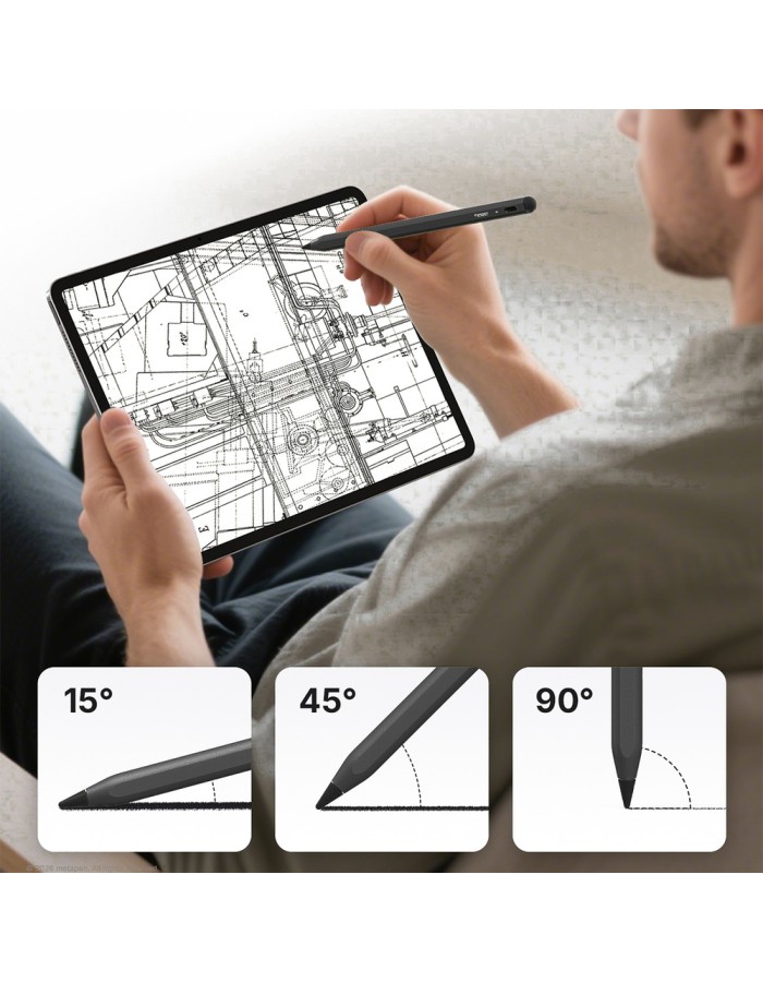 Metapen A8 V4 Active Stylus for iPad USB-C - Black Metapen A8 V4 Active Stylus for iPad USB-C - Black