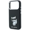 Karl Lagerfeld Smooth Choupette Sketch MagSafe Case for iPhone 18 Pro Max / 17 Pro Max - Black