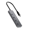 Wozinsky WHS080YSS 4 x USB-A 3.0 Aluminum Hub with Individual Switches and 15 cm USB-C Cable - Gray Wozinsky WHS080YSS 4 x USB-A 3.0 Aluminum Hub with Individual Switches and 15 cm USB-C Cable - Gray